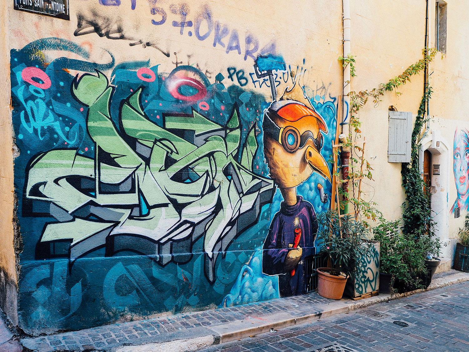 street art dans Le Panier week end Marseille