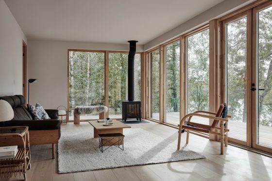 Villa Rauhanniemi architecture intérior design cabin living room blog deco